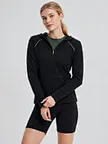 contrast stitch activewear hoodie supplier